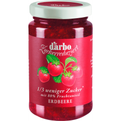 d'arbo Erdbeer Fruchtaufstrich zuckerreduziert 250 g 