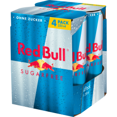 Red Bull Sugarfree - 4-Pack 4 x 0,25 l 