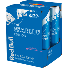 Red Bull Sea Blue Edition Juneberry - 4-Pack 4 x 0,25 l 