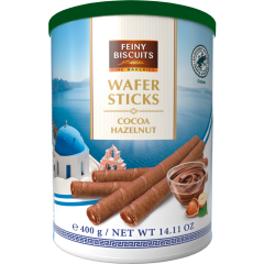 Feiny Biscuits Waffelröllchen Kakao-Haselnuss 400 g 