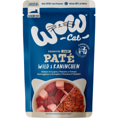 WOW Cat Senior Paté Wild & Kaninchen 125 g 