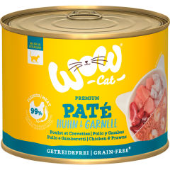 WOW Cat Adult Paté Huhn & Garnele 200 g 