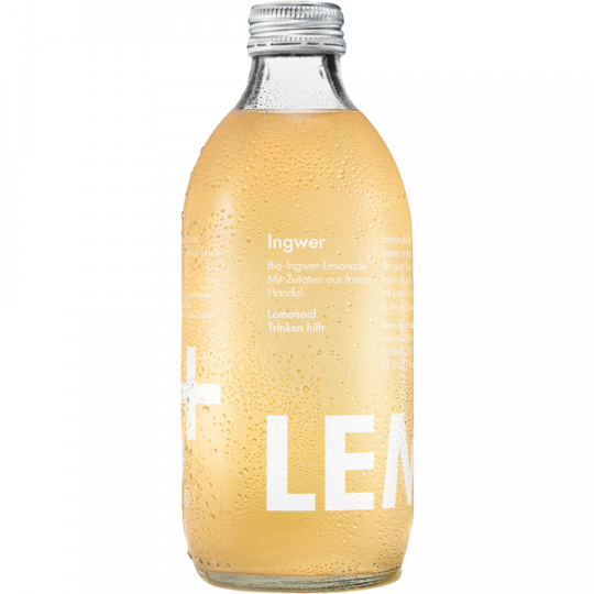 LEMONAID+ Bio-Ingwer-Limonade 0,33 l 