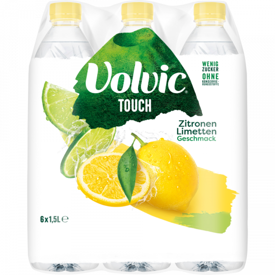 Volvic Touch Zitronen-Limetten-Geschmack - 6-Pack 6 x 1,5 l 