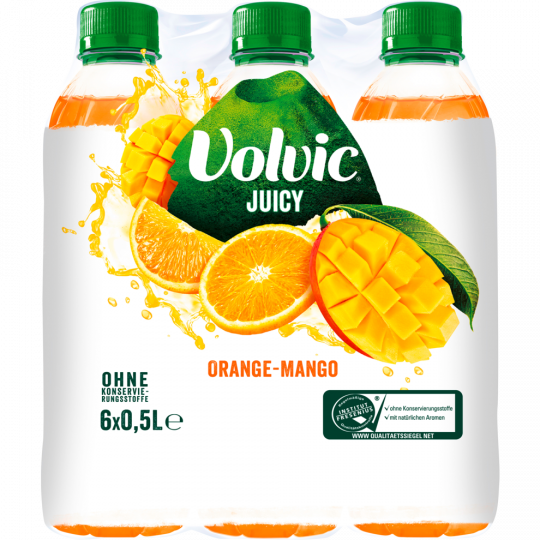Volvic Juicy Orange-Mango - 6-Pack 6 x 0,5 l 