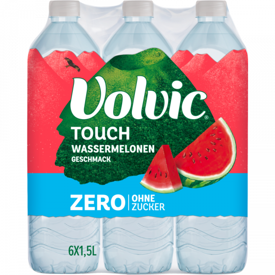 Volvic Touch Zero Wassermelone - 6-Pack 6 x 1,5 l 