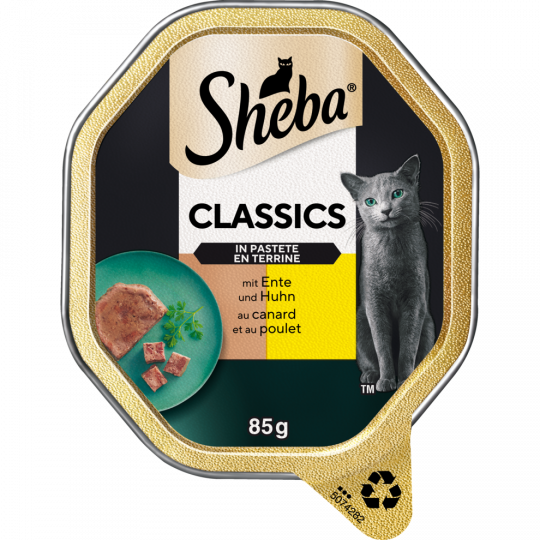Sheba Classics in Pastete mit Ente & Huhn 85 g 