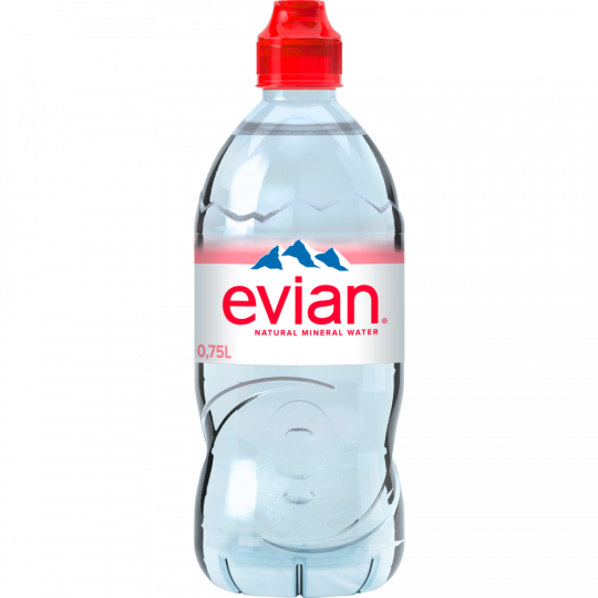 evian Premium Natural Mineralwasser Sportscap 0,75 l 