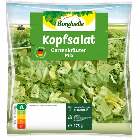 Bonduelle Kopfsalat mit Gartenkräutern 175 g 