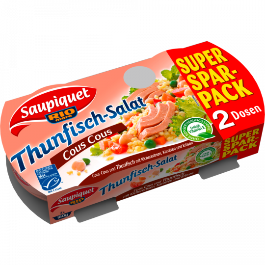 Saupiquet MSC Thunfisch-Salat Cous Cous 2 x 160 g 