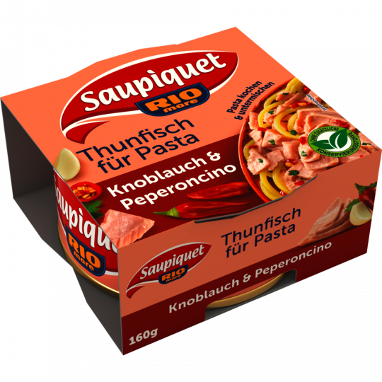 Saupiquet Thunfisch Für Pasta Knoblauch & Peperoncino 160 g 