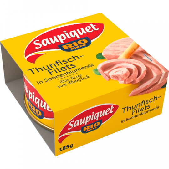 Saupiquet Thunfisch-Filets in Sonnenblumenöl 185 g 