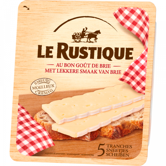 Le Rustique Brie in Scheiben 60% Doppelrahmstufe 125 g 