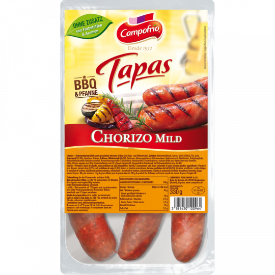 Campofrio Tapas Chorizo Mild 330 g 