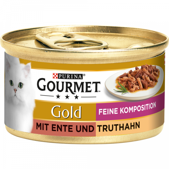 Purina Gourmet Gold Feine Komposition - mit Ente und Truthahn 85 g 