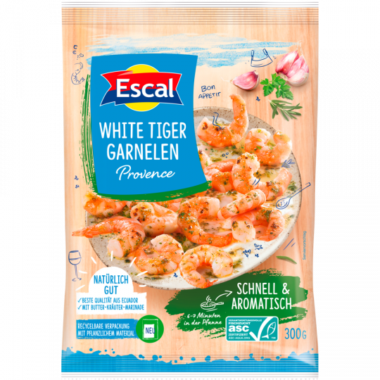 Escal ASC White Tiger Garnelen Provence 300 g 