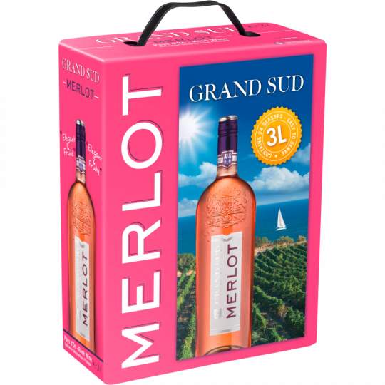 Grand Sud Merlot rose 3 l 
