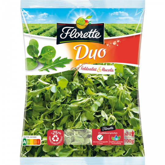 Florette Duo Feldsalat & Rucola Salatmischung 100 g 