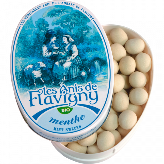 Les Anis de Flavigny Bio Anis Pfefferminz Bonbons 50 g 