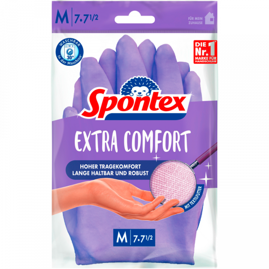Spontex Handschuhe Extra Comfort M Gr. 7-7,5 
