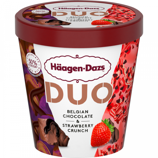 Häagen-Dazs Duo Belgian Chocolate & Strawberry Crunch 420 ml 