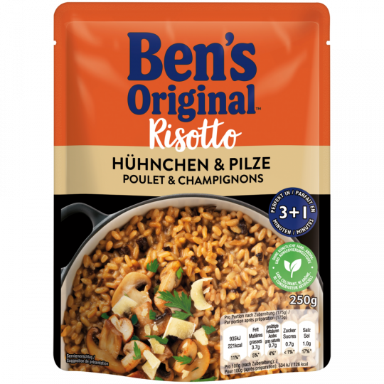 Uncle Ben's Risotto mit Hühnchen und Pilze 250 g 