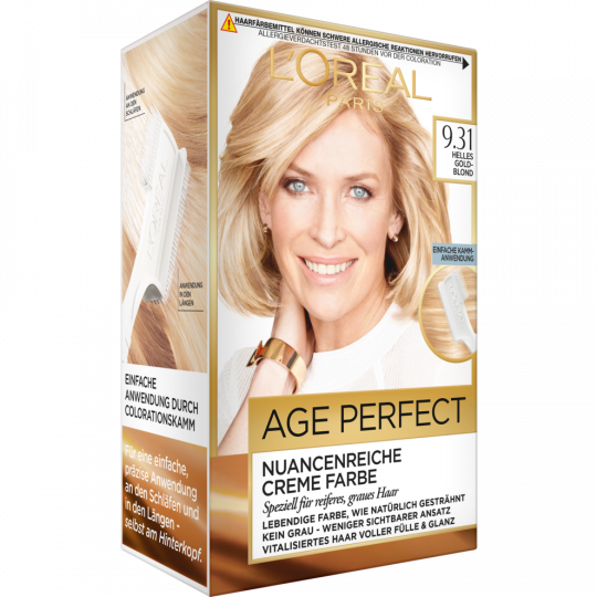 L'ORÉAL Age Perfect by Excellence Nuancenreiche Creme Farbe 9.31 Helles Gold-Blond 