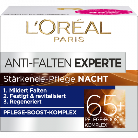 L'ORÉAL Anti-Falten Experte Stärkende-Pflege Nacht Pflege-Boost-Komplex 65+ 50 ml 