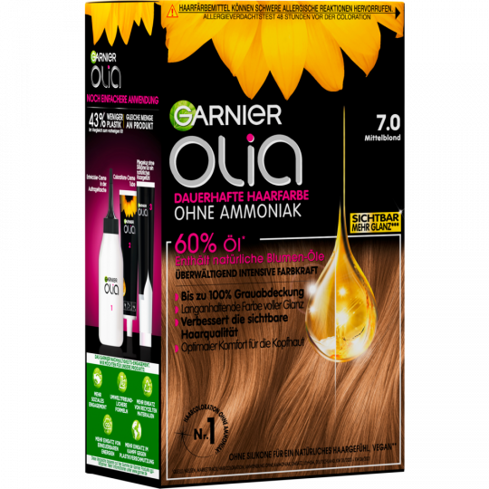 Garnier Olia Dauerhafte Haarfarbe 7.0 Mittelblond 