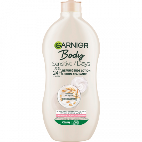 Garnier Body Sensitiv 7 Tage beruhigende Milk mit Hafermilch 400 ml 