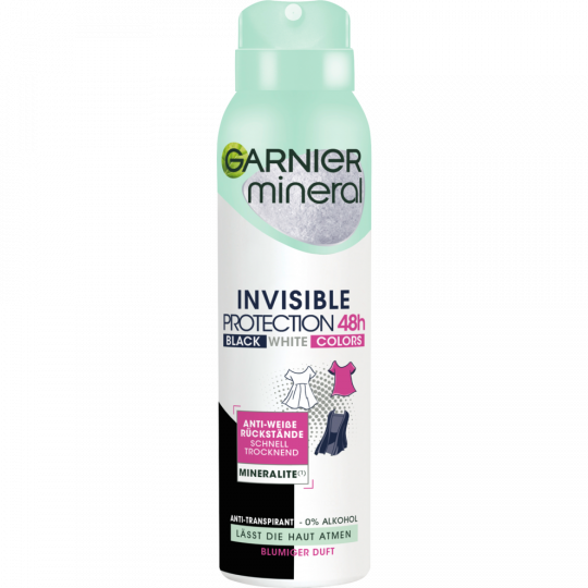 Garnier Mineral Deospray Invisible Black & White Color 150 ml 