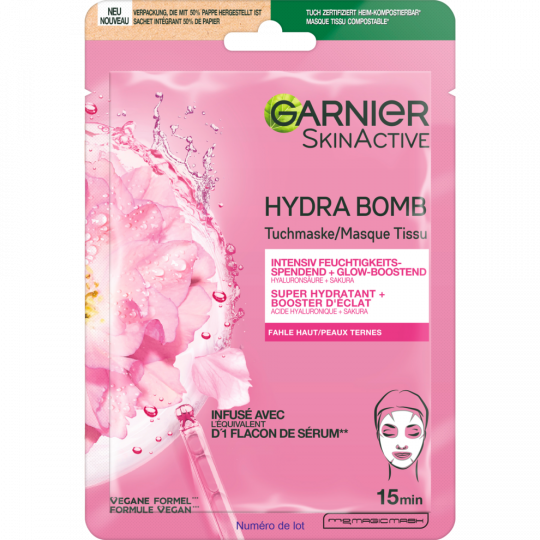 Garnier Skin Active Hydra Bomb Tuchmaske Sakura 28 g 