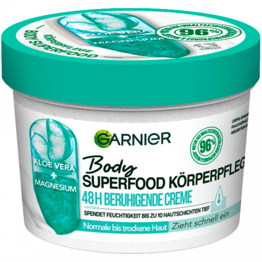 Garnier Body Superfood Körperpflege 48h beruhigende Creme 380 ml 