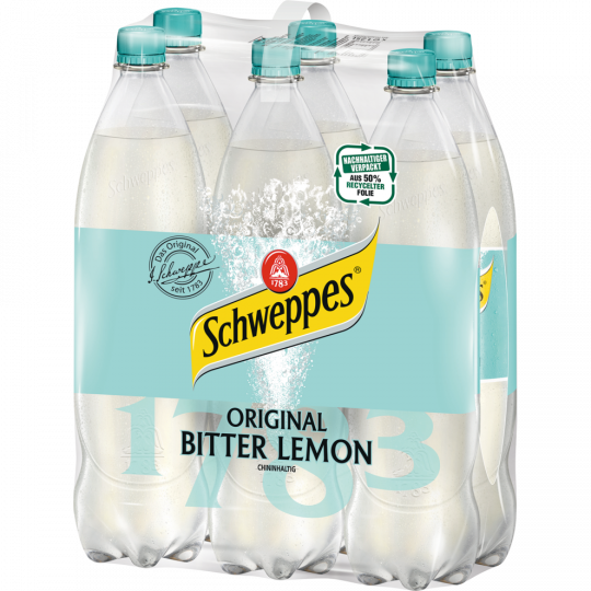 Schweppes Bitter Lemon - 6-Pack 6 x 1,5 l 