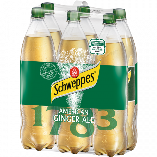 Schweppes American Ginger Ale 6 x 1,25 l 