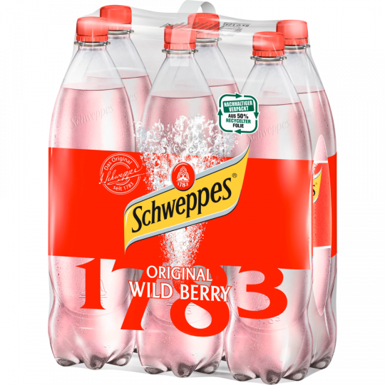 Schweppes Original Wild Berry - 6-Pack 6 x 1,25 l 