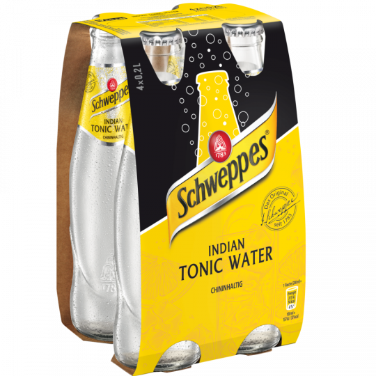 Schweppes Indian Tonic Water - 4-Pack 4 x 0,2 l 