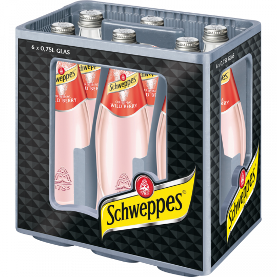 Schweppes Original Wild Berry - Kiste 6 x 0,75 l 