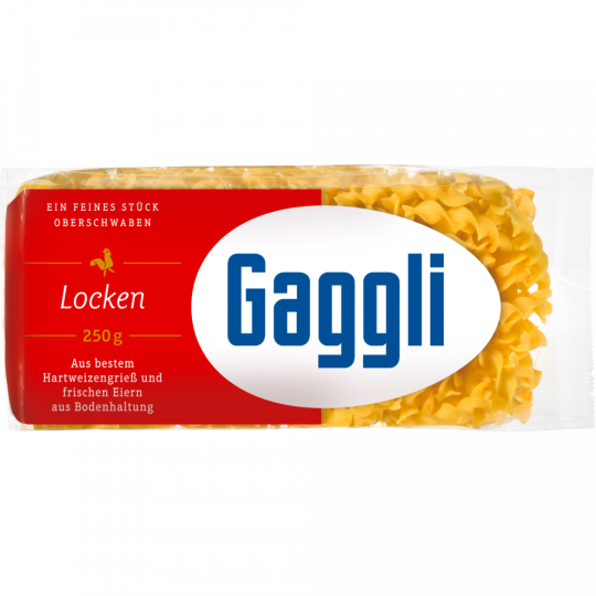 Gaggli Frischeier-Nudeln Locken 250 mg 