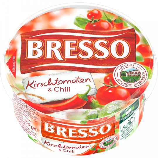 Bresso Frischkäse Kirschtomaten & Chili 55 % Fett i. Tr. 150 g 