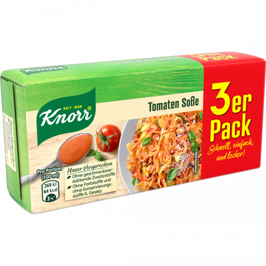 Knorr Tomaten Soße 3er Pack für 3 x 250 ml 