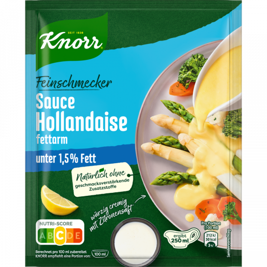 Knorr Feinschmecker Sauce Hollandaise fettarm für 250 ml 