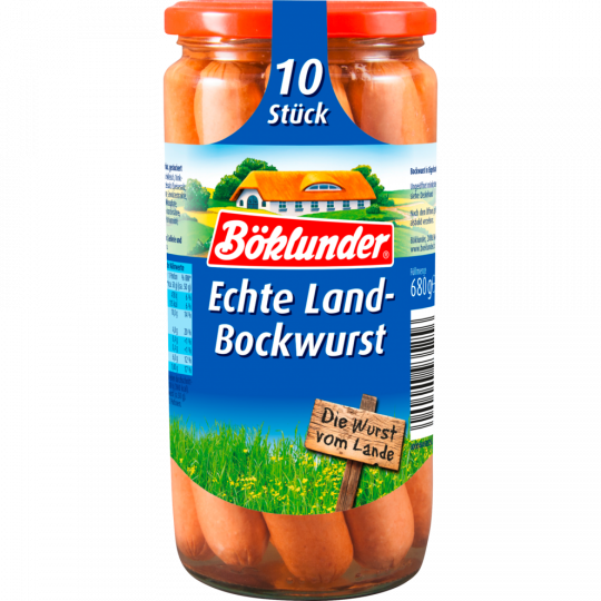 Böklunder Echte Land-Bockwurst 10 Stück 