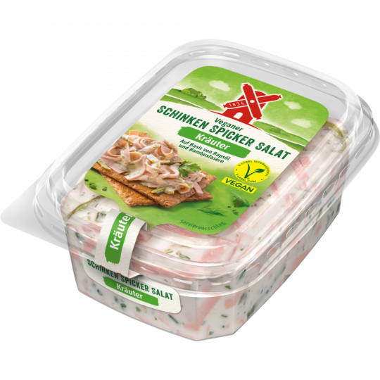 Rügenwalder Mühle veganer Schinken Spicker Salat Kräuter 150 g 
