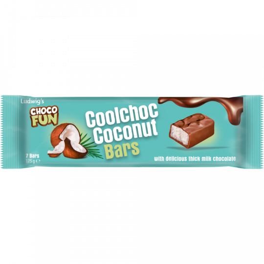 Ludwig's Choco Fun Coolchoc Coconut 7 x 25 g 