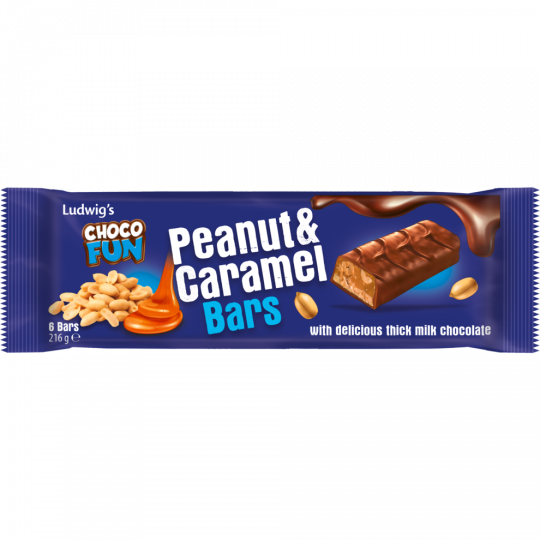 Ludwig's Choco Fun Peanut & Caramel 6 Stück 