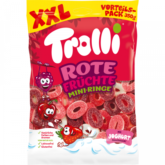 Trolli Rote Früchte Mini Ringe XXL 350 g 