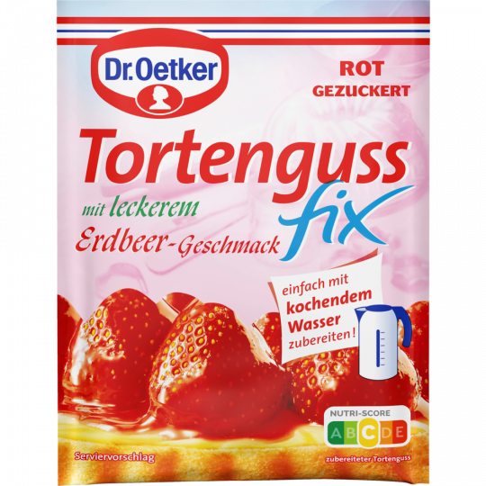 Dr.Oetker Tortenguss fix Erdbeer für 250 ml 