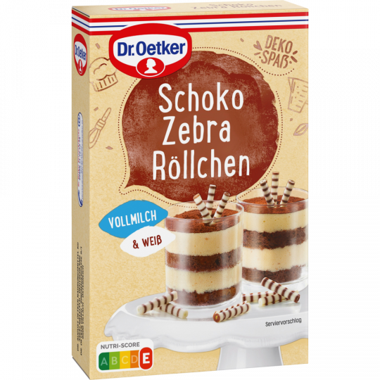 Dr.Oetker Schoko Zebra Röllchen 75 g 