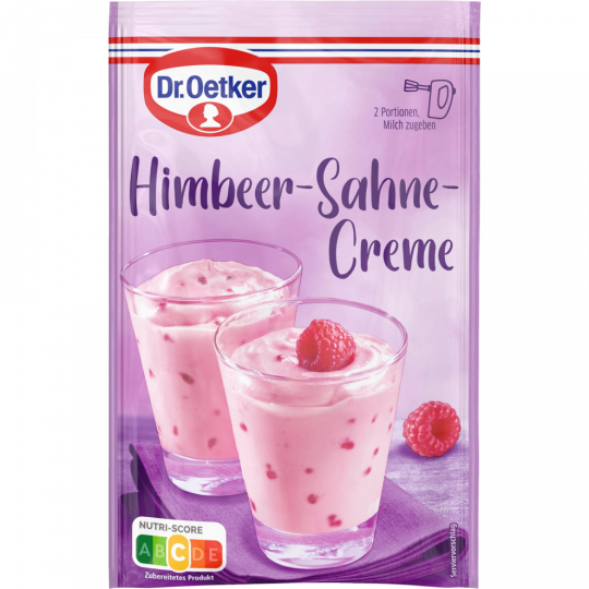 Dr.Oetker Himbeer Sahne Creme für 250 ml 